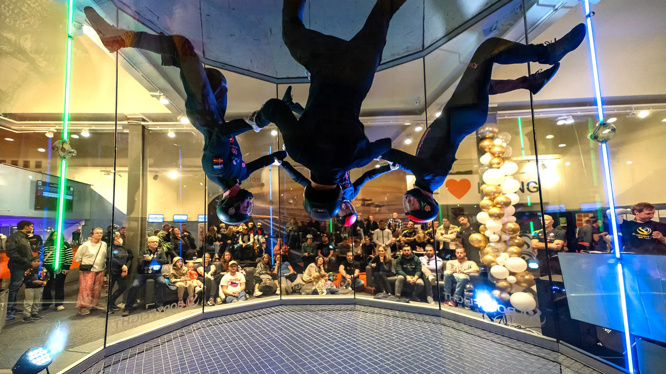 bodyflight-konferens Bodyflight flygare i tunneln under SM 2024.